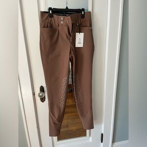 NWT POMME Nellie Bling Breeches  
Deep Taupe Size medium